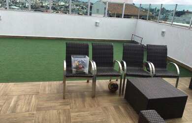 Imagem: O apartamento na cobertura possui 4 Dormitórios, 1 Banheiro