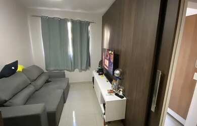 Imagem: O apartamento possui 1 Dormitório, 1 Banheiro, 1 Vaga na garagem