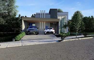 Imagem: A casa em condomínio possui 3 Dormitórios, 4 Banheiros, 4