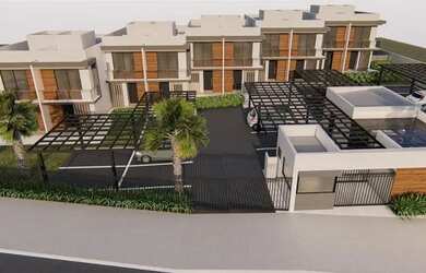 Imagem: A casa em condomínio possui 2 Dormitórios, 3 Banheiros, 2