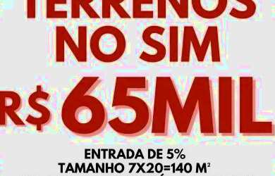 Imagem: O terreno possui 140m² de Área e está localizado em Registro