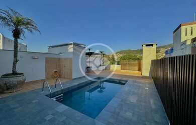 Imagem: O apartamento na cobertura possui 3 Dormitórios, 5 Banheiros