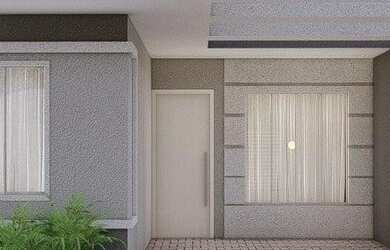 Imagem: A casa possui 2 Dormitórios, 1 Banheiro, 2 Vagas na garagem