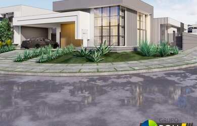 Imagem: A casa em condomínio possui 3 Dormitórios, 3 Banheiros, 4