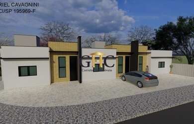 Imagem: A casa possui 2 Dormitórios, 1 Banheiro, 1 Vaga na garagem