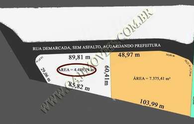 Imagem: O terreno possui 4489m² de Área e está localizado em Vila
