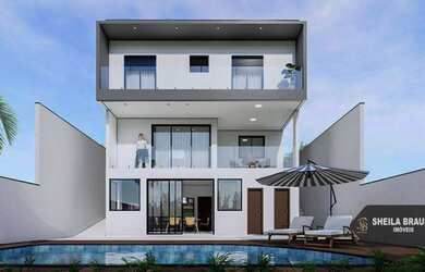 Imagem: A casa em condomínio possui 3 Dormitórios, 4 Banheiros, 4