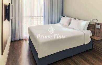 Imagem: O studio possui 1 Dormitório, 1 Banheiro, 1 Vaga na garagem