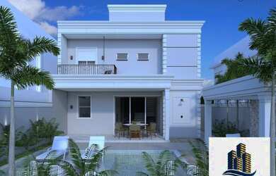 Imagem: A casa em condomínio possui 3 Dormitórios, 4 Banheiros, 4