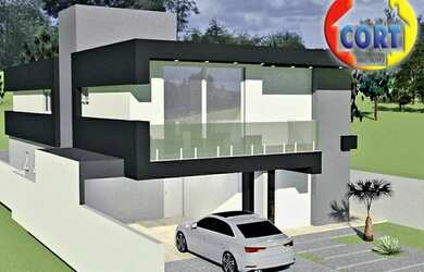 Imagem: A casa em condomínio possui 4 Dormitórios, 1 Banheiro, 4 Vagas