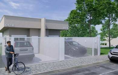 Imagem: A casa possui 2 Dormitórios, 3 Banheiros, 2 Vagas na garagem