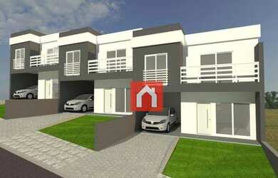 Imagem: A casa possui 2 Dormitórios, 1 Banheiro, 2 Vagas na garagem