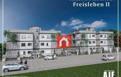 Imagem: O apartamento possui 2 Dormitórios, 1 Banheiro, 1 Vaga na garagem