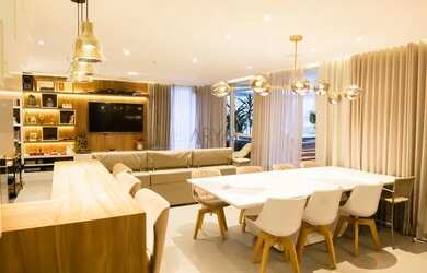 Imagem: O apartamento na cobertura possui 3 Dormitórios, 4 Banheiros