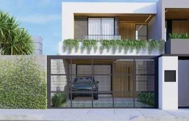 Imagem: A casa possui 3 Dormitórios, 1 Banheiro, 4 Vagas na garagem