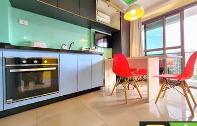 Imagem: O apartamento possui 1 Dormitório, 1 Banheiro, 33m² de Área