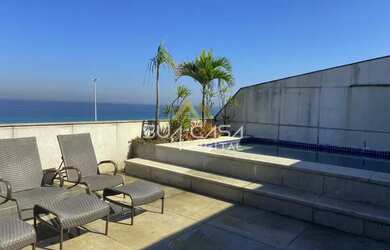 Imagem: O apartamento na cobertura possui 4 Dormitórios, 5 Banheiros