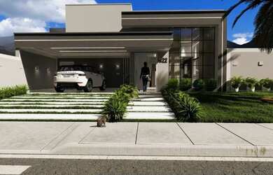 Imagem: A casa em condomínio possui 3 Dormitórios, 2 Banheiros, 4