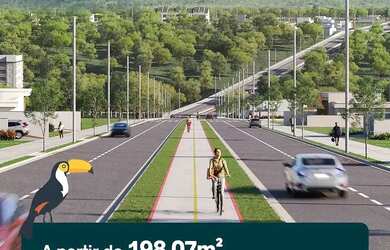 Imagem: O terreno possui 200m² de Área, Imóvel novo e está localizado