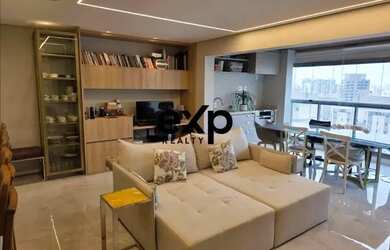 Imagem: O apartamento possui 1 Dormitório, 2 Banheiros, 2 Vagas na