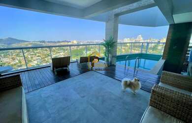 Imagem: O apartamento na cobertura possui 3 Dormitórios, 4 Banheiros