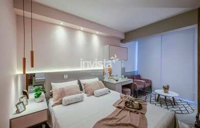 Imagem: O studio possui 1 Dormitório, 1 Banheiro, 1 Vaga na garagem