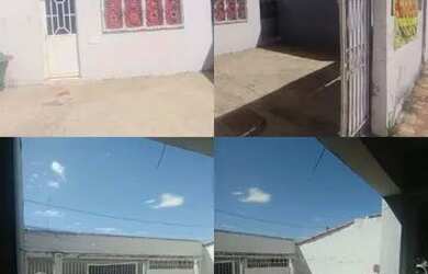 Imagem: A casa possui 3 Dormitórios, 1 Banheiro, 2 Vagas na garagem