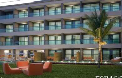 Imagem: O apartamento possui 1 Dormitório, 1 Banheiro, 1 Vaga na garagem