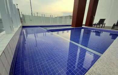 Imagem: O apartamento possui 1 Dormitório, 1 Banheiro, 1 Vaga na garagem