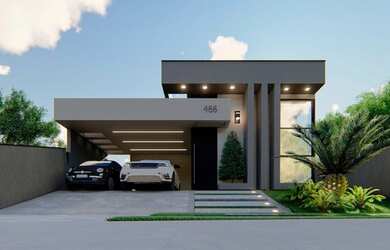 Imagem: A casa em condomínio possui 3 Dormitórios, 5 Banheiros, 4