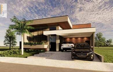 Imagem: A casa em condomínio possui 4 Dormitórios, 5 Banheiros, 4