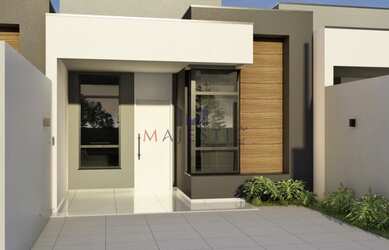 Imagem: A casa possui 2 Dormitórios, 2 Banheiros, 2 Vagas na garagem