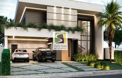 Imagem: A casa em condomínio possui 4 Dormitórios, 5 Banheiros, 4