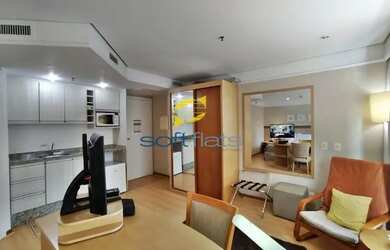 Imagem: O studio possui 1 Dormitório, 1 Banheiro, 1 Vaga na garagem