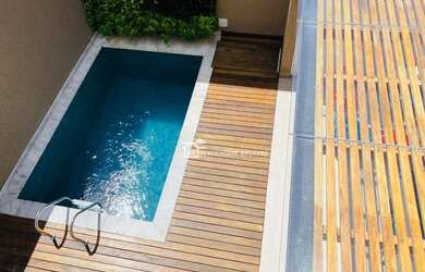 Imagem: A casa em condomínio possui 4 Dormitórios, 4 Banheiros, 2