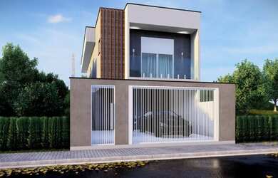 Imagem: A casa possui 3 Dormitórios, 3 Banheiros, 4 Vagas na garagem