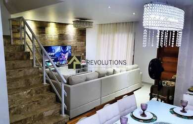 Imagem: A casa em condomínio possui 3 Dormitórios, 1 Banheiro, 3 Vagas