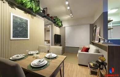 Imagem: O apartamento possui 2 Dormitórios, 1 Banheiro, 1 Vaga na garagem