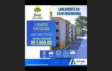 Imagem: O apartamento possui 2 Dormitórios, 1 Banheiro, 1 Vaga na garagem