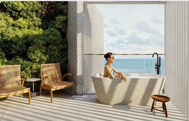 Imagem: O apartamento na cobertura possui 2 Dormitórios, 2 Banheiros