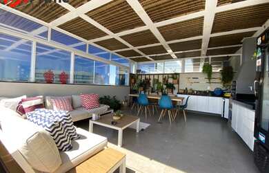 Imagem: O apartamento na cobertura possui 2 Dormitórios, 5 Banheiros