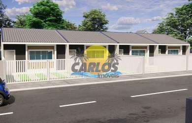 Imagem: A casa possui 2 Dormitórios, 2 Banheiros, 2 Vagas na garagem