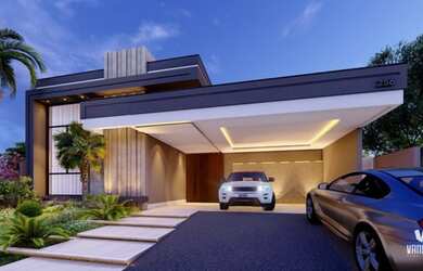 Imagem: A casa em condomínio possui 4 Dormitórios, 5 Banheiros, 4