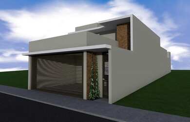 Imagem: A casa possui 3 Dormitórios, 2 Banheiros, 2 Vagas na garagem