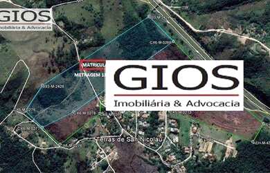 Imagem: O terreno possui 135.000m² de Área e está localizado em