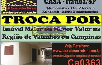 Imagem: A casa possui 2 Dormitórios, 2 Banheiros, 2 Vagas na garagem