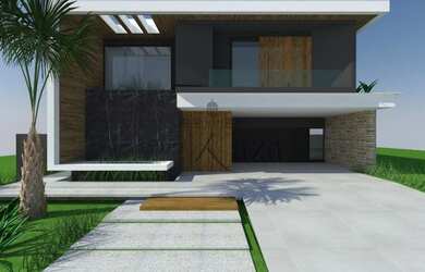 Imagem: A casa em condomínio possui 5 Dormitórios, 5 Banheiros, 5