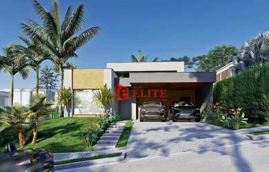 Imagem: A casa em condomínio possui 4 Dormitórios, 5 Banheiros, 2