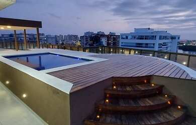 Imagem: O apartamento na cobertura possui 4 Dormitórios, 4 Banheiros