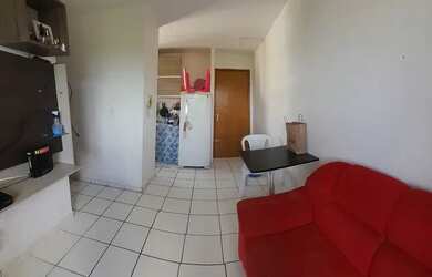 Imagem: O apartamento possui 1 Dormitório, 1 Banheiro, 1 Vaga na garagem